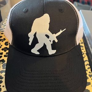 Black and White Trucker hat adjustable